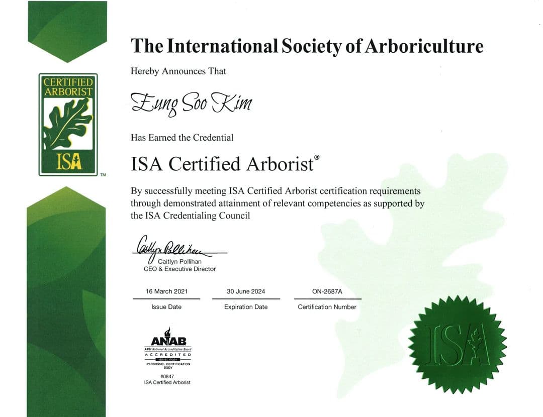 ISA Certified Arborist