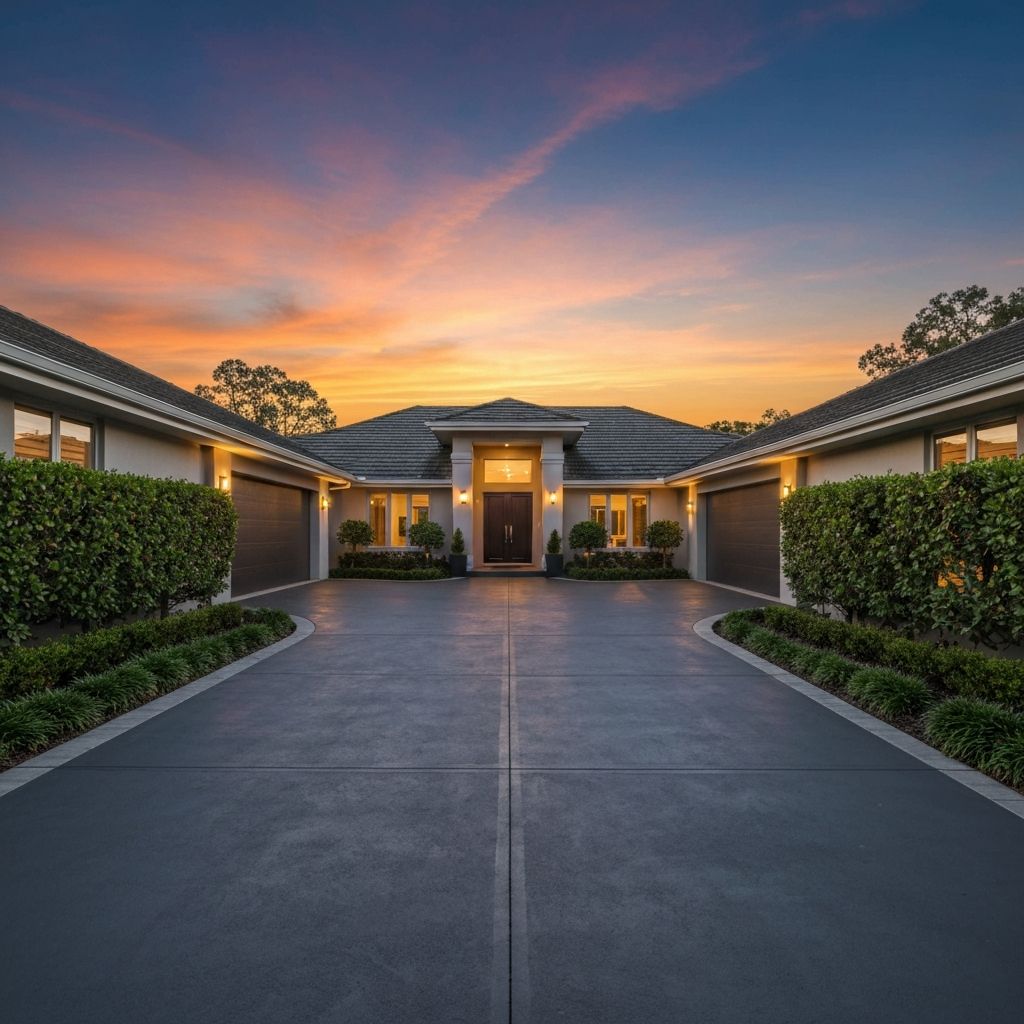 Professional driveway extension